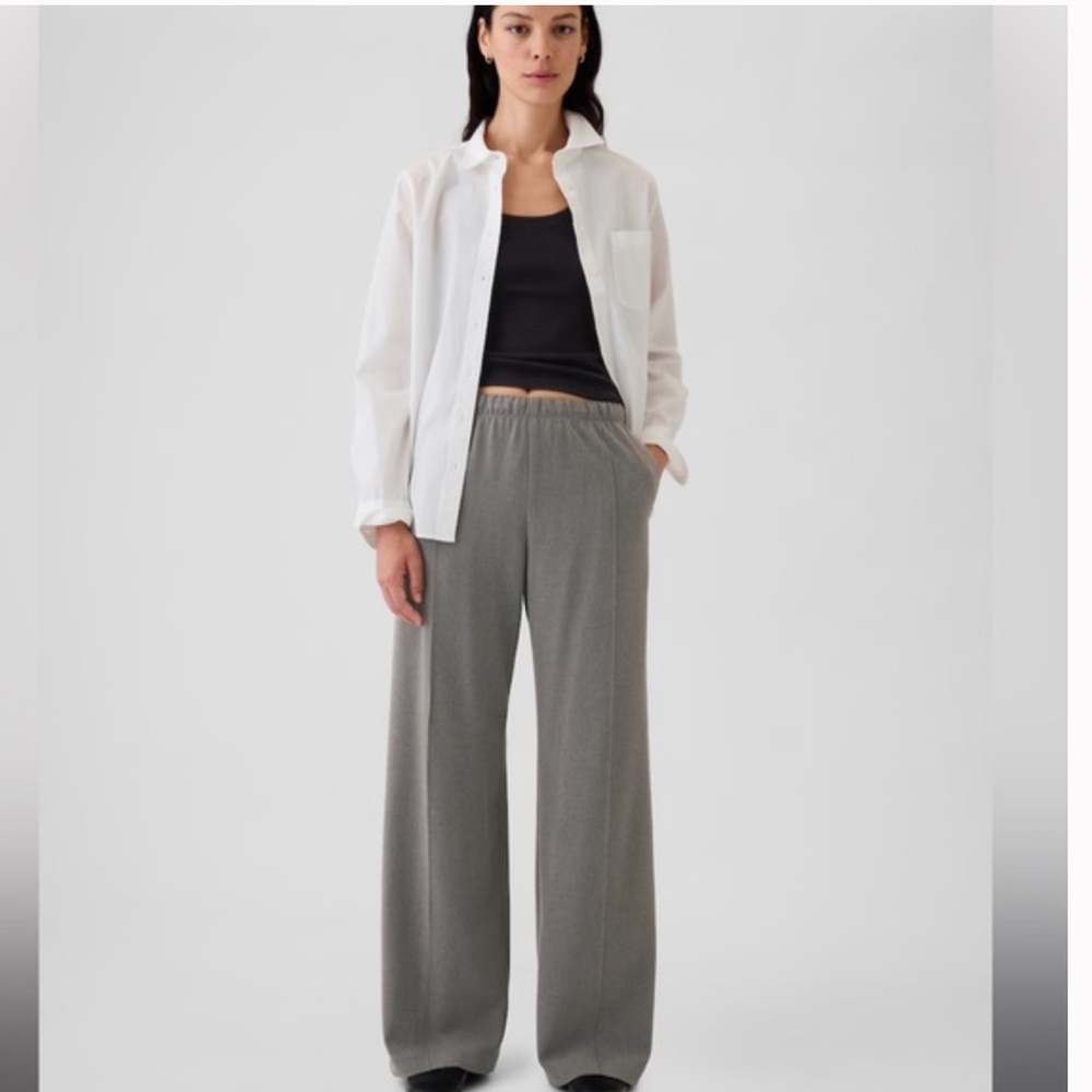 GAP Easy Wide-Leg Pants grey